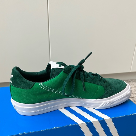 Adidas Originals Continental Vulc Sneaker Green Suede size men’s 8 / women’s 10 - Picture 6 of 9